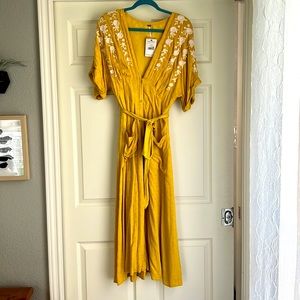 Yellow Free People Vacay Dress